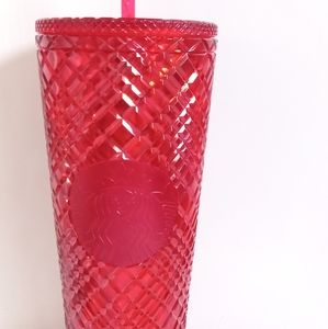 Starbucks Ruby Red Jeweled Venti Tumbler 24oz